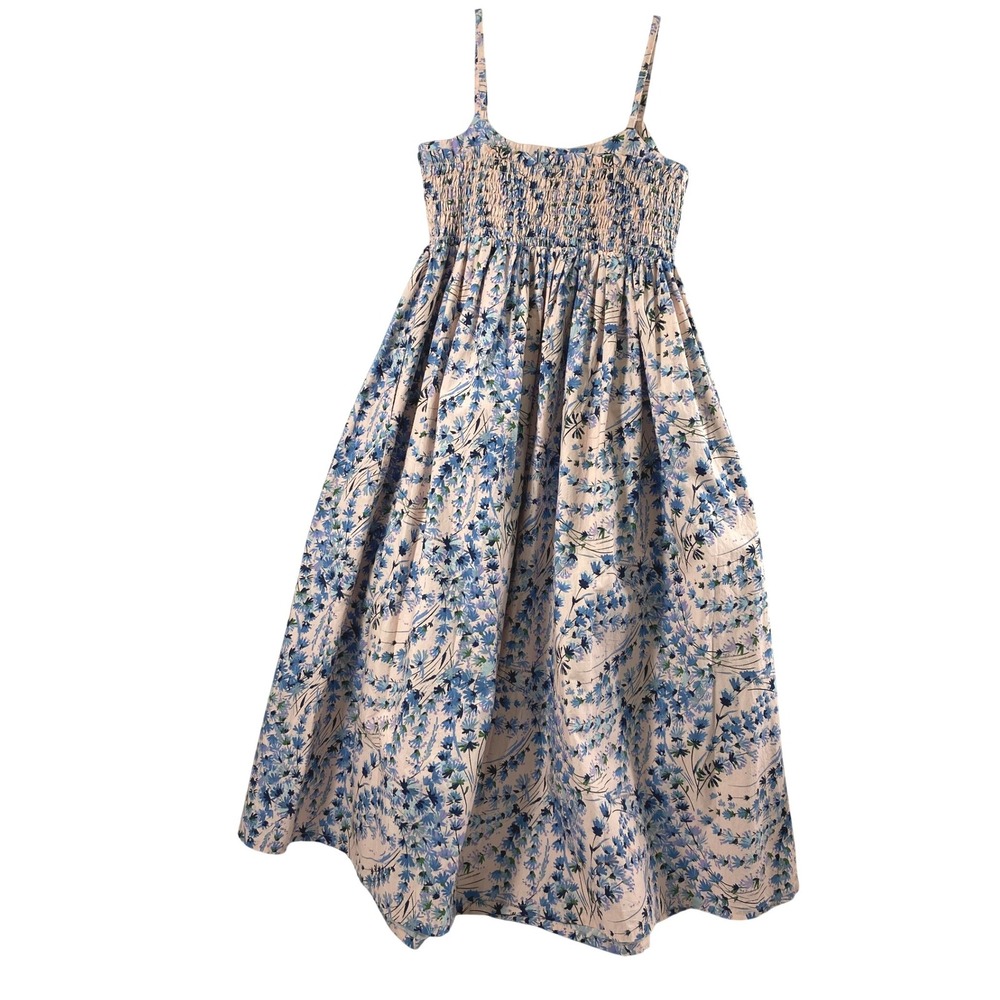 A Pea in the Pod Sundress Womens Medium Pink Floral Smocked Maternity Maxi - Picture 2 of 12